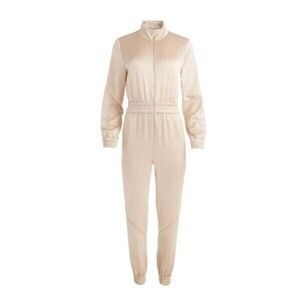 Alice + Olivia NWT Levi‎ Front Zip Jumpsuit in Almond Size 2 MSRP $595